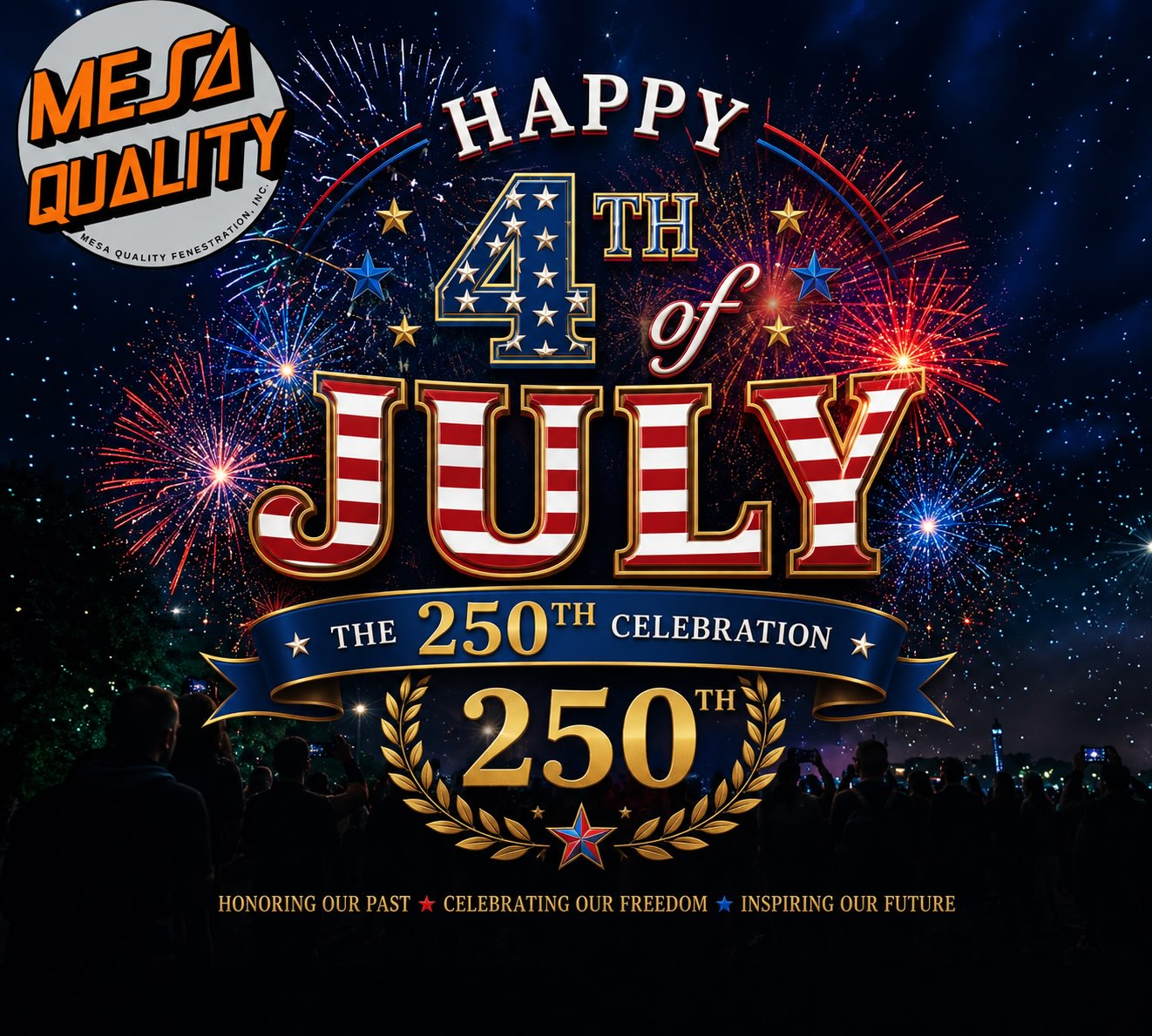 🇺🇸 Happy 4th of July from all of us at Mesa Quality! 🇺🇸

Today we celebrate the freedoms that make this country great and honor the men and women who have sacrificed to protect them. We’re proud to build, serve, and work in communities across America.

Wishing everyone a safe, happy, and memorable Independence Day with family and friends.

❤️🤍💙 Happy Independence Day! 💙🤍❤️

#FourthOfJuly #IndependenceDay #MesaQuality #BuiltWithPride #AmericanMade
